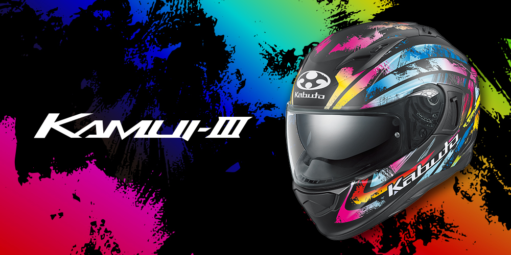 OGK_KABUTO's tweet image. 【新製品】🏍[Motorcycle]
 ＼インナーサンシェード付きのフルフェイス「KAMUI-3」に新たなグラフィック「PRISMA」を新発売／

ビビッドな色彩を筆で大胆に描いたようなスプラッシュパターンが特徴のグラフィックです！

⬇️詳細情報はWEBリリースへ⬇️
ogkkabuto.co.jp/about/topics/2…

#ogkkabuto
#KAMUI3