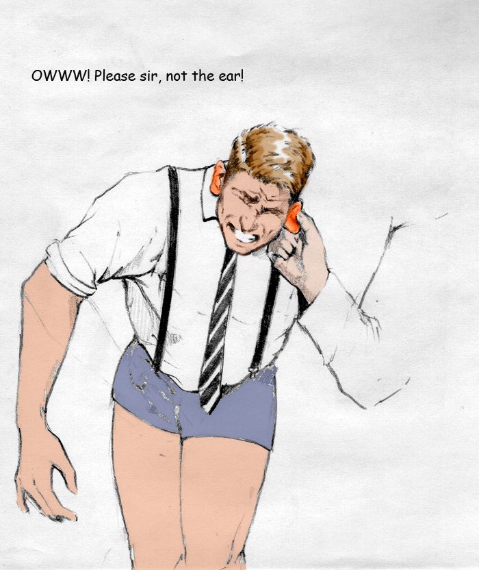 jockspankblog's tweet photo. Matt is an artist featured on Jock-spank a mix of ai and hand drawn. His work features handsome hunky men in skimpy shorts paddled or carded he loves an ear pulling punishment (I do too)
Link below π #jockspank #matt #earpulling #gayspanking https://t.co/SVfoglzKNs