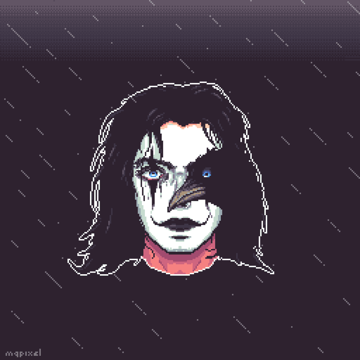 MQuetzal_Pixel's tweet photo. "People once believed that when someone dies, a crow carries their soul to the land of the dead."

[...]

The Crow - 1994

#pixel #pixel_art https://t.co/fhLZzUfs1o