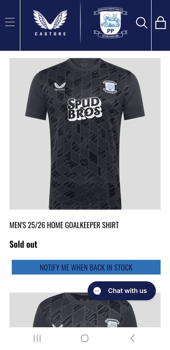 It's started... without a doubt, this will be the biggest shirt sale release, we've ever had 🥔

#pnefc 💙