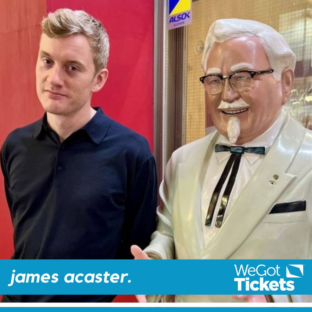 WeGotTickets (@wegottickets) on Twitter photo Quite possibly the funniest person on the planet is roadtesting new ideas. Get tickets now to see James Acaster at <a href="/CastleComedy/">Castle Comedy</a> this September, with dates at <a href="/BiggTheatre/">The Bigg Theatre</a>, The Cannon in Newport Pagnell & <a href="/BarCrooked/">Crooked Crow Bar</a>.
🎟️ wegottickets.com/af/586/james-a… Quite possibly the funniest person on the planet is roadtesting new ideas. Get tickets now to see James Acaster at <a href="/CastleComedy/">Castle Comedy</a> this September, with dates at <a href="/BiggTheatre/">The Bigg Theatre</a>, The Cannon in Newport Pagnell & <a href="/BarCrooked/">Crooked Crow Bar</a>.
🎟️ wegottickets.com/af/586/james-a…