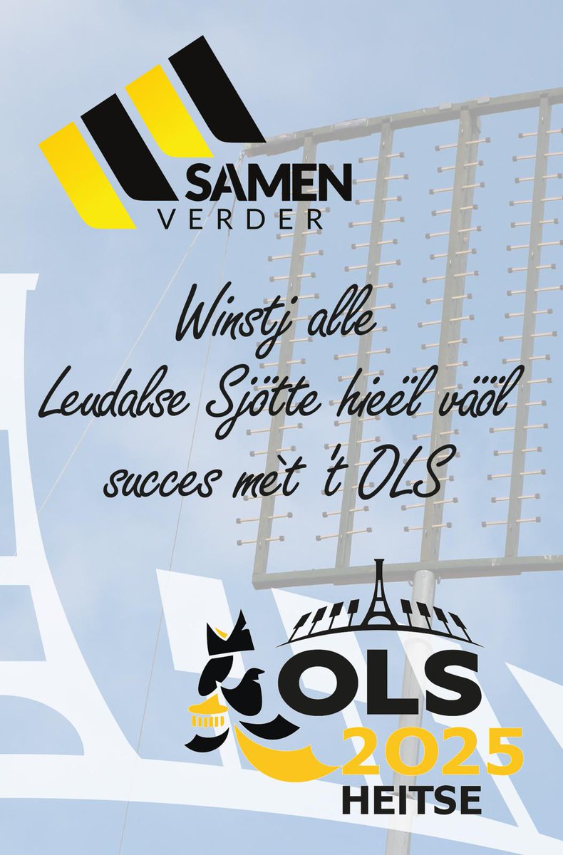 In Heitse begint het Kinjer-OLS.
Veul succes!