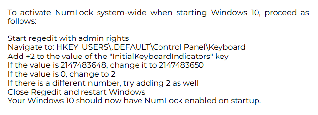 ArneKuilman's tweet image. I can&apos;t believe I had to use this today:
#windows #windows11 #numlock