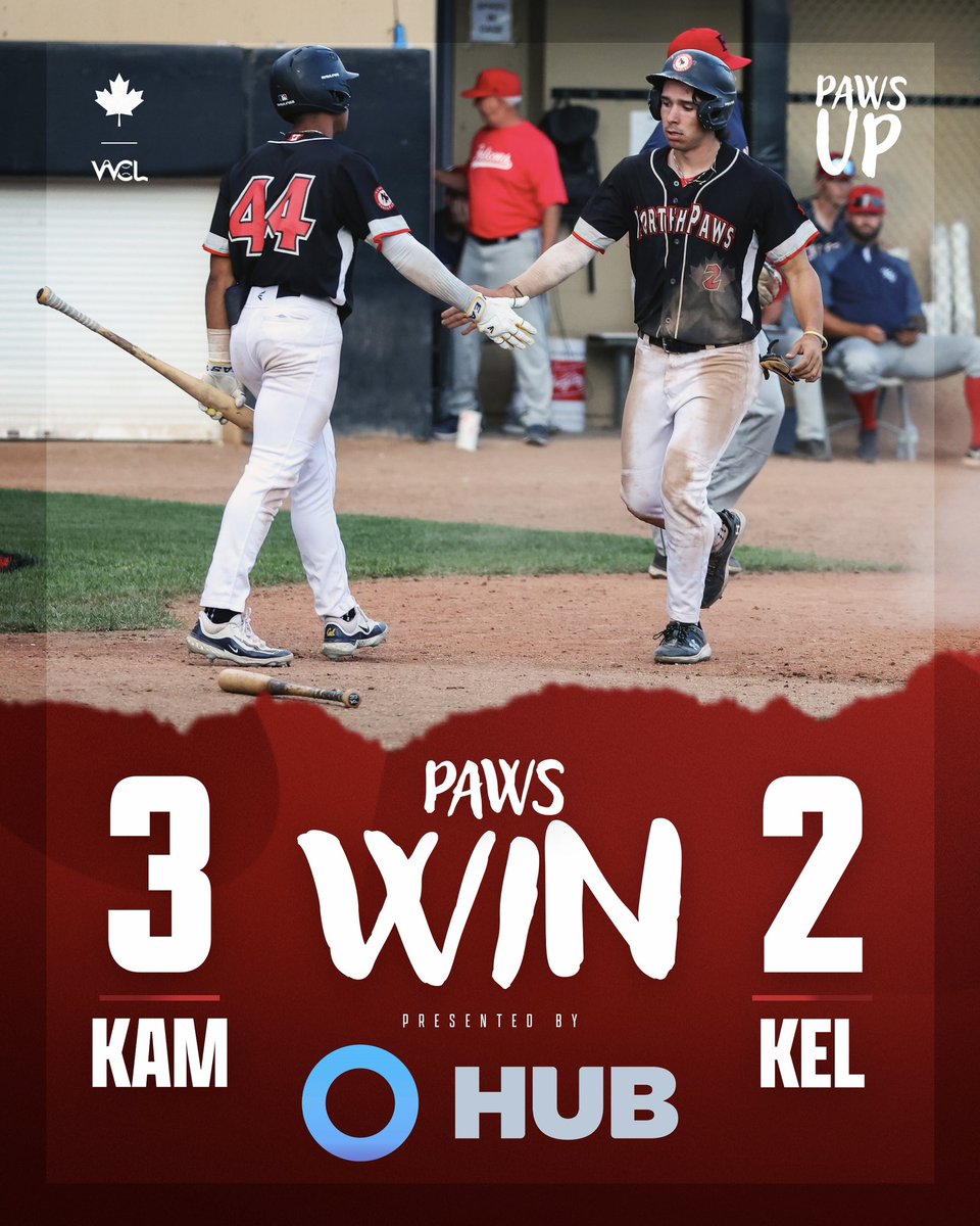 Kamloops NorthPaws (@northpawsbb) on Twitter photo Northpaws Win!
3-2 Final Score
Presented by
<a href="/HUBInsurance/">HUB International</a>
#pawsup #northpawsbaseball
<a href="/WCLBaseball/">West Coast League</a> Northpaws Win!
3-2 Final Score
Presented by
<a href="/HUBInsurance/">HUB International</a>
#pawsup #northpawsbaseball
<a href="/WCLBaseball/">West Coast League</a>
