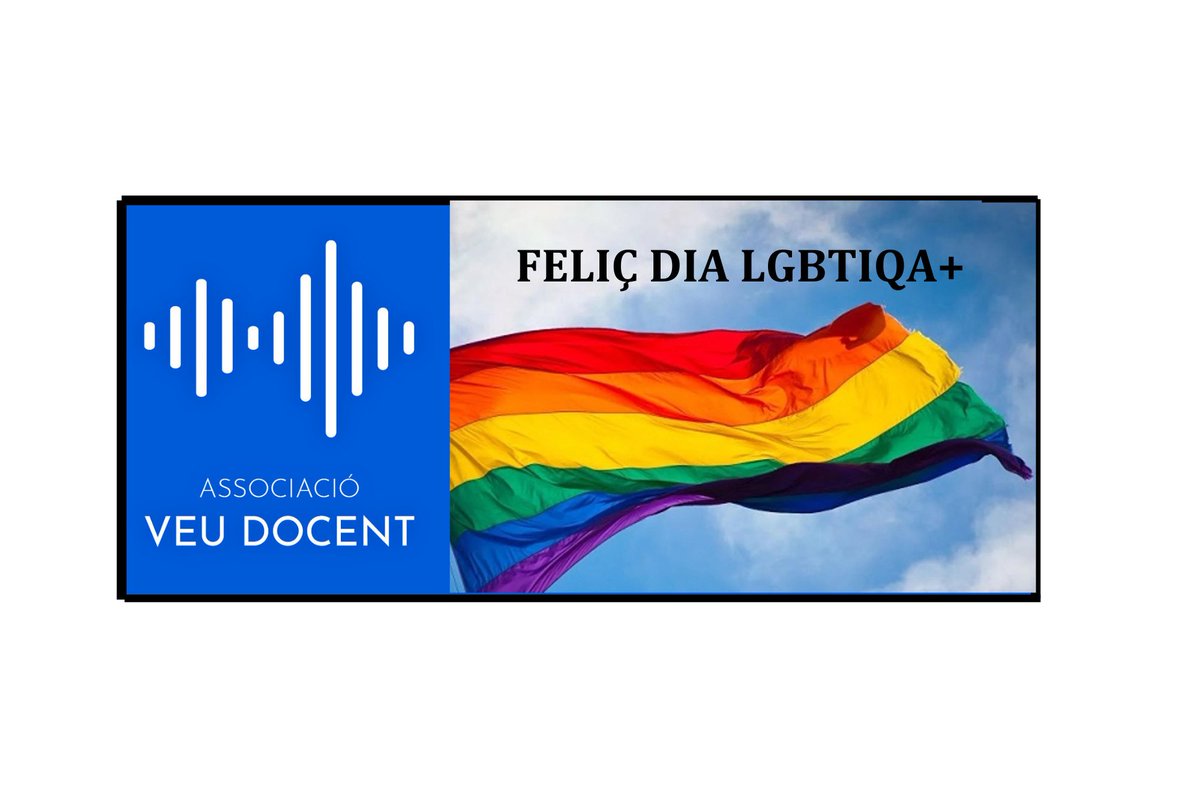 Ens avancem un dia: Demà, feliç dia a tots els docents i alumnes de la comunitat LGBTIQA+
#veu #orgull #feliçdiadelorgull #veudocent #associacióveudocent
