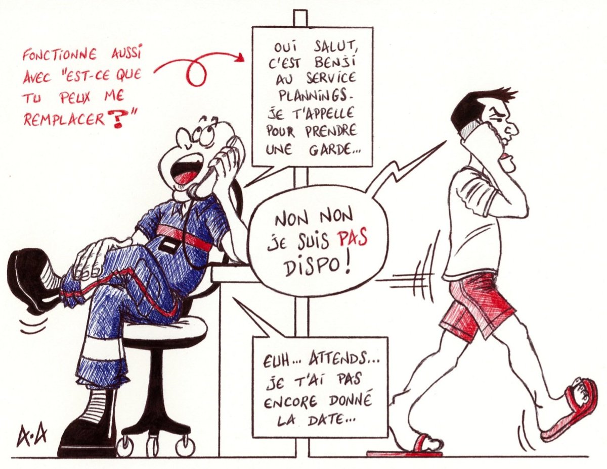 AARTnold's tweet photo. "Les plannings en été..." 🤫
Suivez @AARTnold pour d'autres dessins d'humour #Pompier 😉
#SapeurPompier #SapeursPompiers #Pompiers #Pomplard #Pomplards #Caserne #Dessin #DessinPompier #DessinDuJour #BandeDessinée #BD #Dessiner #JourDeGarde #DessinHumour #DessinHumoristique https://t.co/s7i9XSvw7f