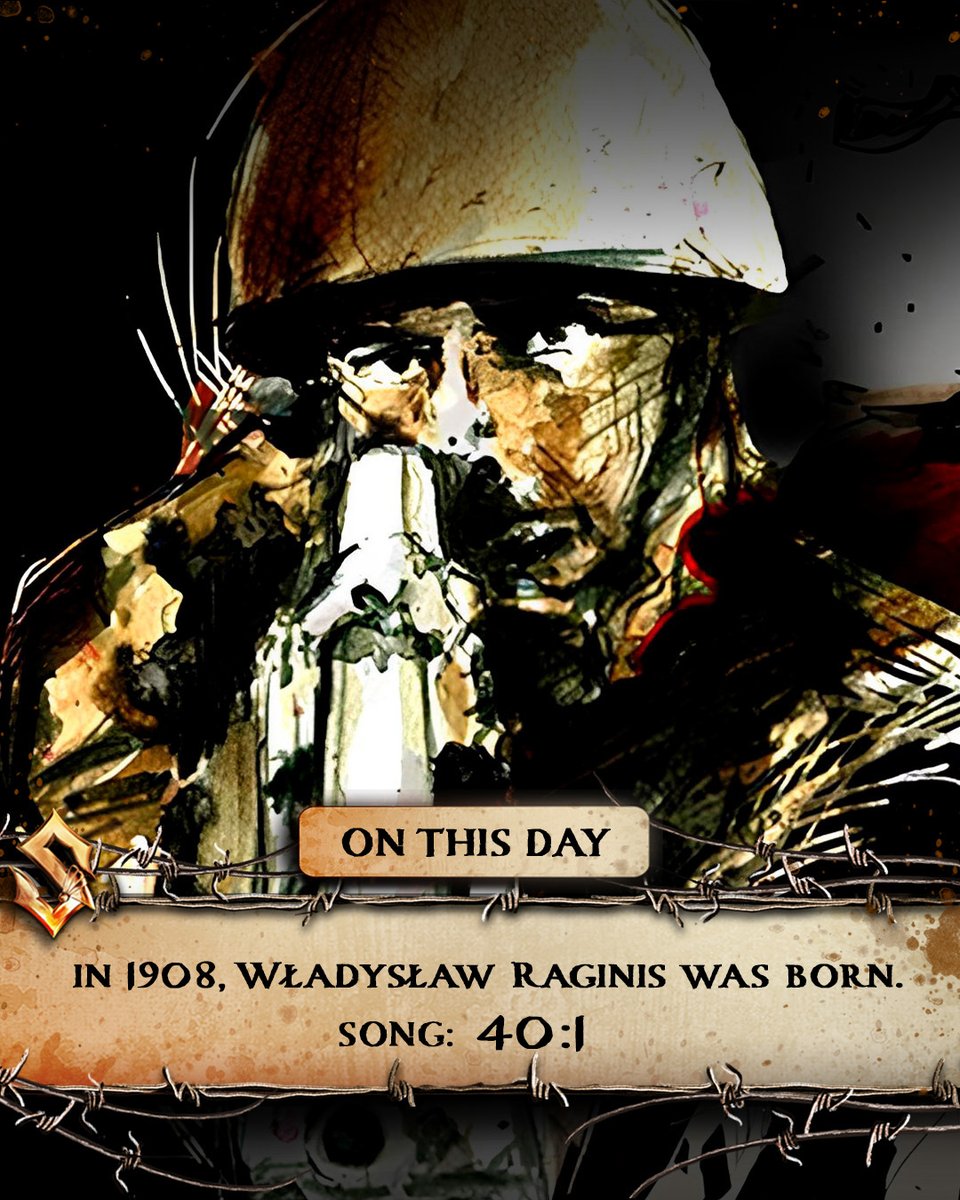 On this day in 1908, Władysław Raginis was born. During the Nazi invasion of Poland, Captain Raginis and 720 brave Polish soldiers stood their ground against an overwhelming force of 40,000 German troops. Outnumbered 40 to 1, they held the line for three days during the Battle of
