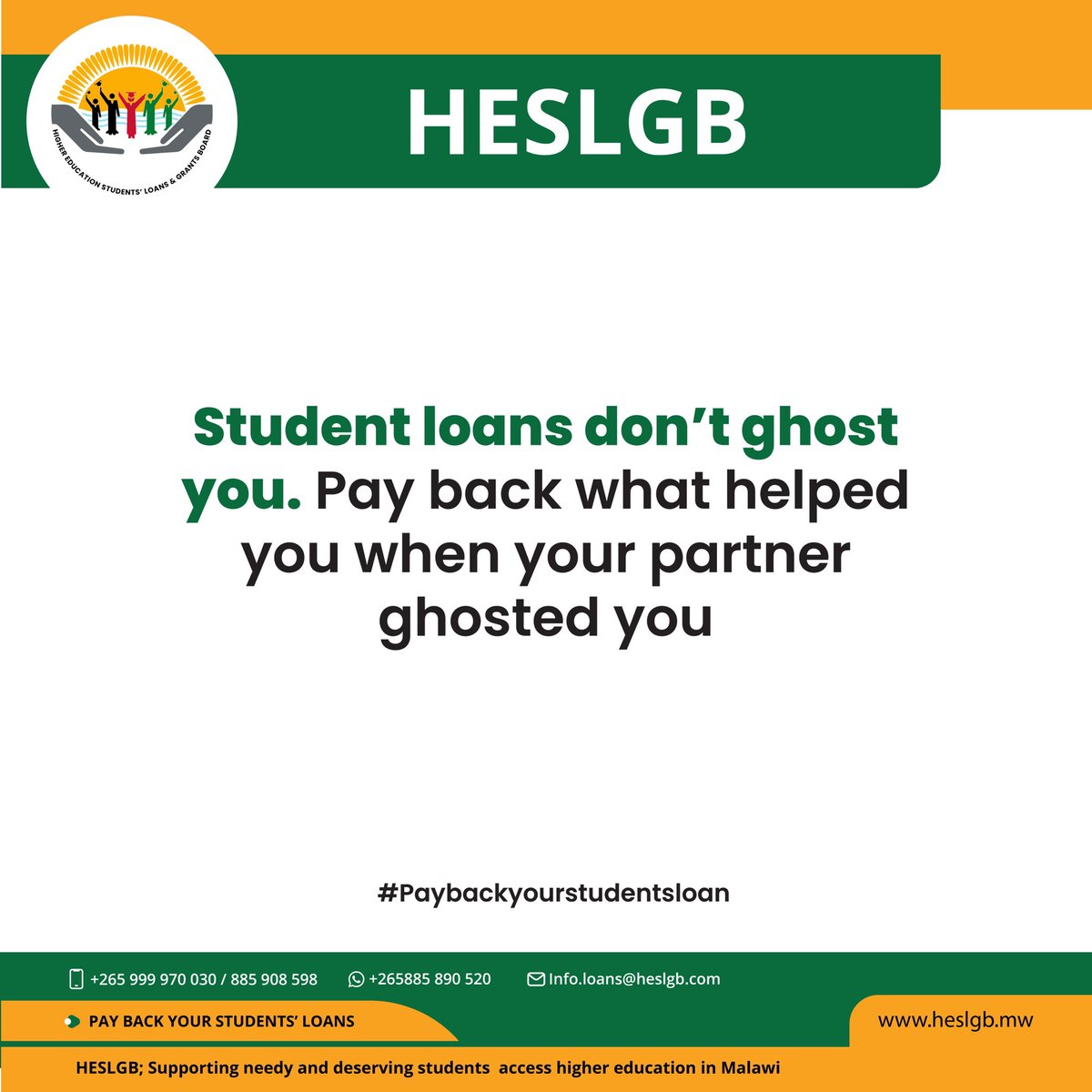 They blue ticked you but the student loan didn’t. Be loyal. Pay back. Happy Friday!

#paybackyourstudentsloan