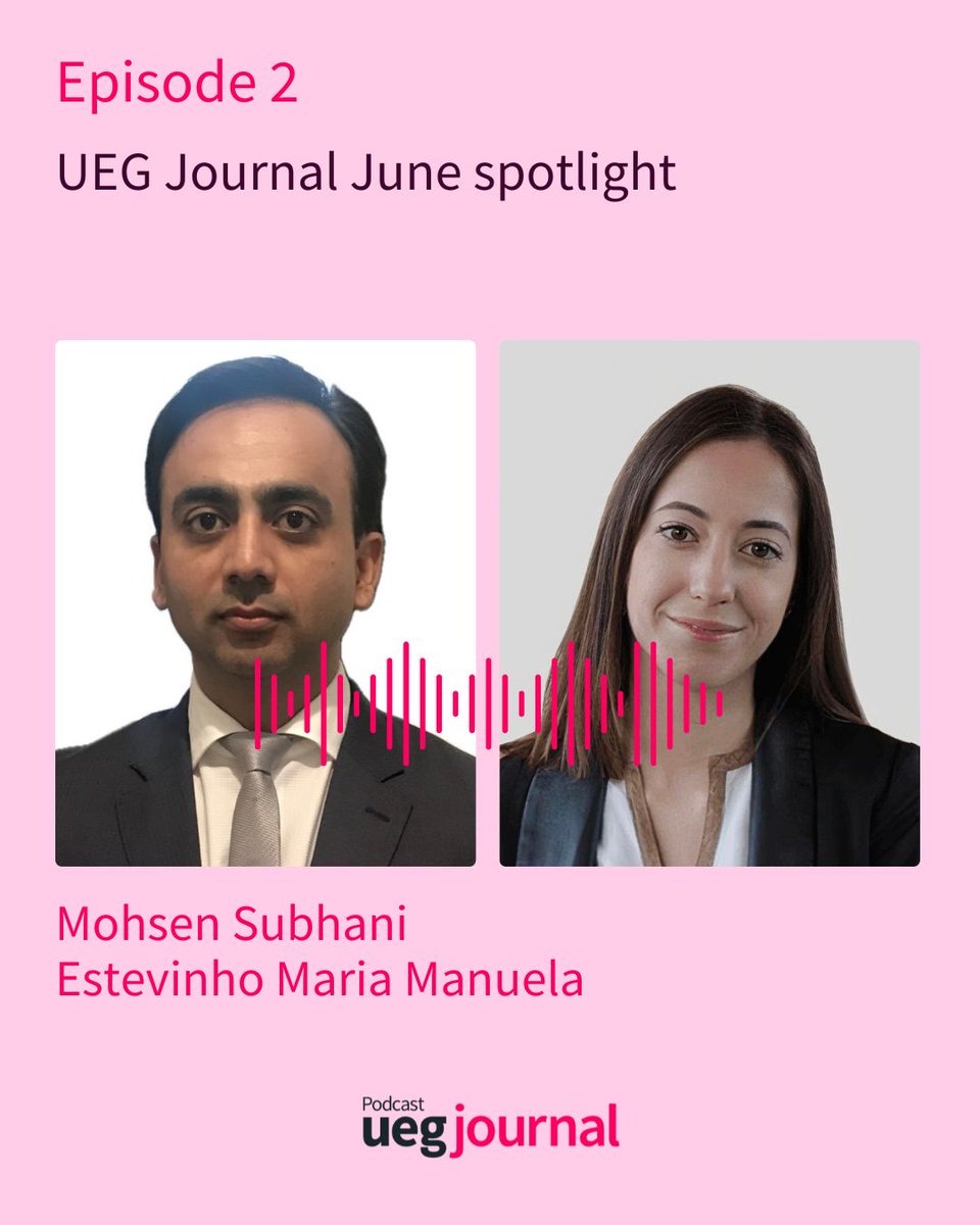 my_UEG (@my_ueg) on Twitter photo 🎧 New <a href="/UEGJournal/">UEGJ</a> Podcast episode!
<a href="/MohsenSubhani/">Mohsen Subhani</a> & <a href="/MMEstevinho/">Maria Manuela Estevinho</a> dive into the latest highlights from the <a href="/UEGJournal/">UEGJ</a>, including: Malabsorption, FCP in peri-anal CD, FCP in CLD, Pan-EU ERCP training survey and Mortality in acute pancreatitis.
🔗 uegjournal.podigee.io 🎧 New <a href="/UEGJournal/">UEGJ</a> Podcast episode!
<a href="/MohsenSubhani/">Mohsen Subhani</a> & <a href="/MMEstevinho/">Maria Manuela Estevinho</a> dive into the latest highlights from the <a href="/UEGJournal/">UEGJ</a>, including: Malabsorption, FCP in peri-anal CD, FCP in CLD, Pan-EU ERCP training survey and Mortality in acute pancreatitis.
🔗 uegjournal.podigee.io