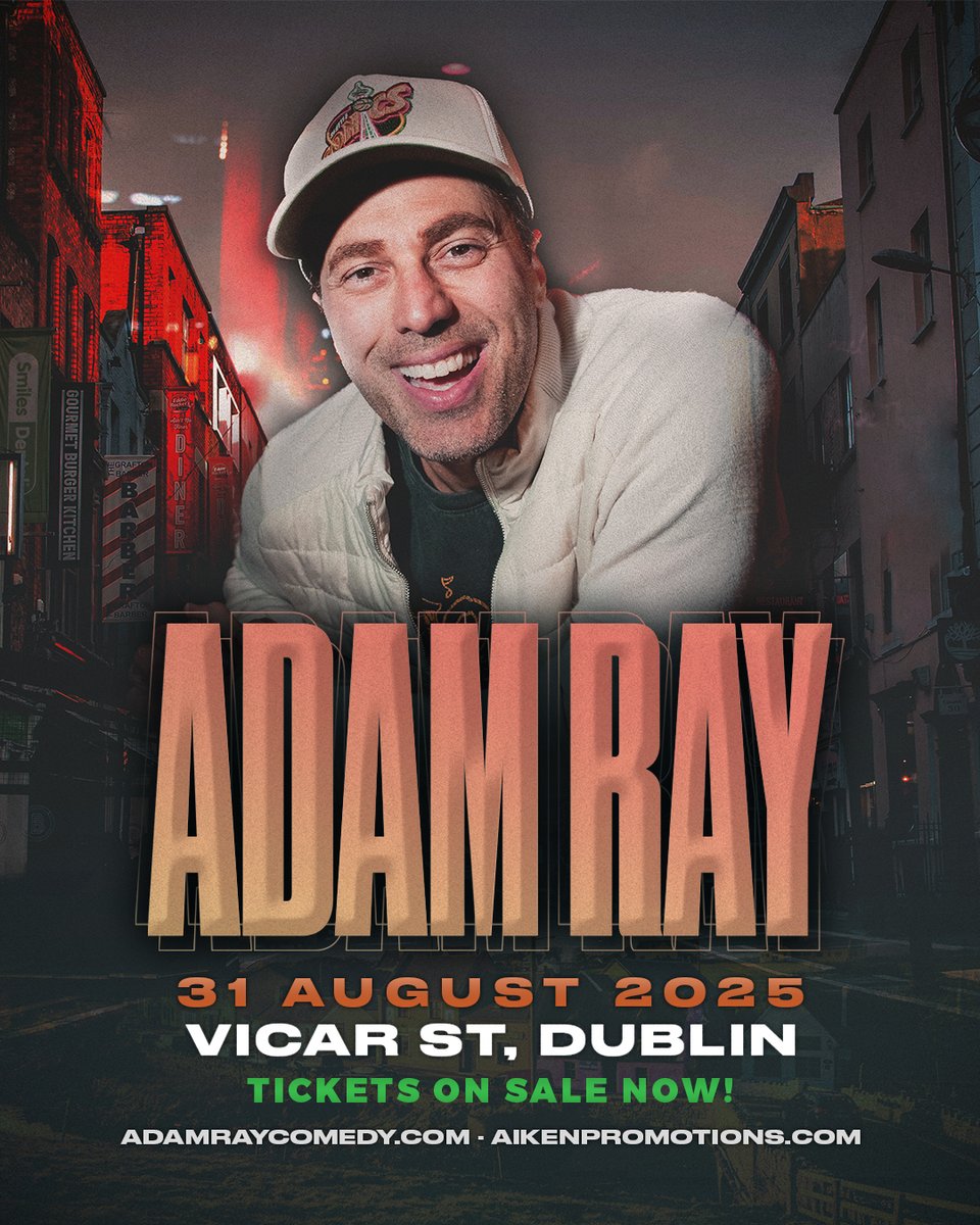 ★ ★ 𝗢𝗡 𝗦𝗔𝗟𝗘 𝗡𝗢𝗪 ★ ★

Don’t miss US comedian, actor, and viral podcast star <a href="/adamraycomedy/">Adam Ray</a> bringing his signature impressions and unforgettable takes to <a href="/Vicar_Street/">Vicar St</a> on 31 August! 🎭😂

🎟️ Grab your tickets now via bit.ly/3HTs5b4
