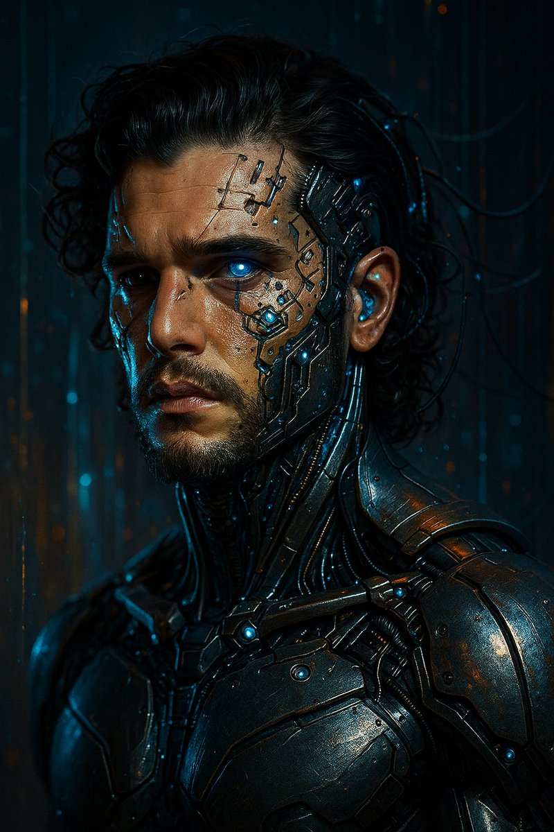 Synthetic Soul: The Awakening of a Future Man

1. Open ChatGPT
2. Upload your image.
3. Copy/paste the prompt below:
Using the attached photo as the base, transform into a highly detailed, hyper-realistic cyborg. Retain facial structure and expression, blending human features
