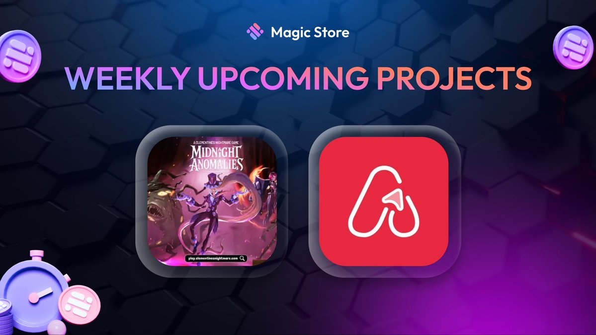 🔥 Two new projects just dropped in the Upcoming section of the Magic Store!

🎴 <a href="/ClementinesGame/">Clementine's Nightmare</a> – A slick Web3 trading card game. 

📱 <a href="/Atok_App/">Atok</a> – A dApp shaking up mobile ads.

👀 Wanna see the magic they’re building?

👉 Check them out: buff.ly/tLc2Cwo