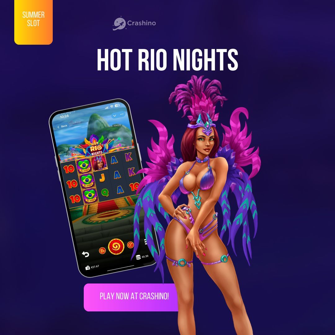 🌆 Hot Rio Nights: 🎭🔥

Step into the electrifying energy of Hot Rio Nights! 🎉💃Crashino is turning up the heat — are you ready to samba your way to sizzling wins?

🎰 Provider: Evoplay
🤩 Volatility: High
💵 Max Multiplier Win: 10,000x

👉🏻 Play now: crashino.com/en/casino/evop…