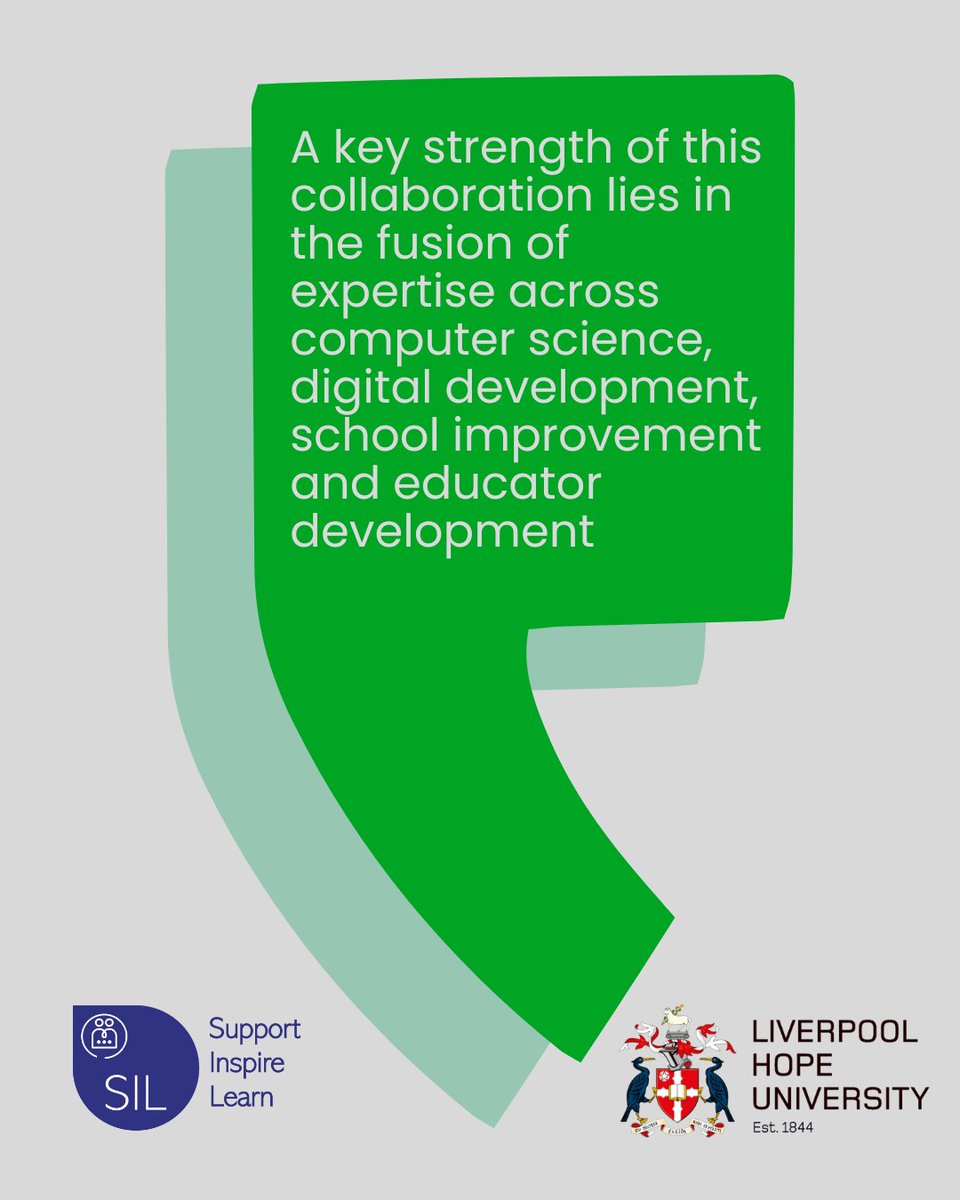 SIL - Collaborative Education Services (@sil_ltd) on Twitter photo #NEWS | We’re proud to announce a strategic collaboration with <a href="/LiverpoolHopeUK/">Liverpool Hope University</a> that will empower school leaders and support schools in using AI.
You can read more about this exciting partnership on our website 👇
f.mtr.cool/lmjdoefrtp #NEWS | We’re proud to announce a strategic collaboration with <a href="/LiverpoolHopeUK/">Liverpool Hope University</a> that will empower school leaders and support schools in using AI.
You can read more about this exciting partnership on our website 👇
f.mtr.cool/lmjdoefrtp