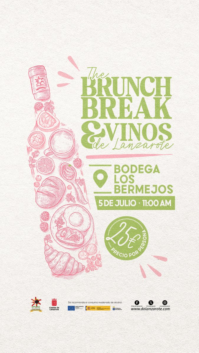 ¡Brinda con los cinco sentidos en una experiencia única entre viñedos! 👇
The Brunch Break &amp; Vinos de Lanzarote
🔗 goo.su/CR5kGic 
#vino #vinoDO #DenominacióndeOrigen