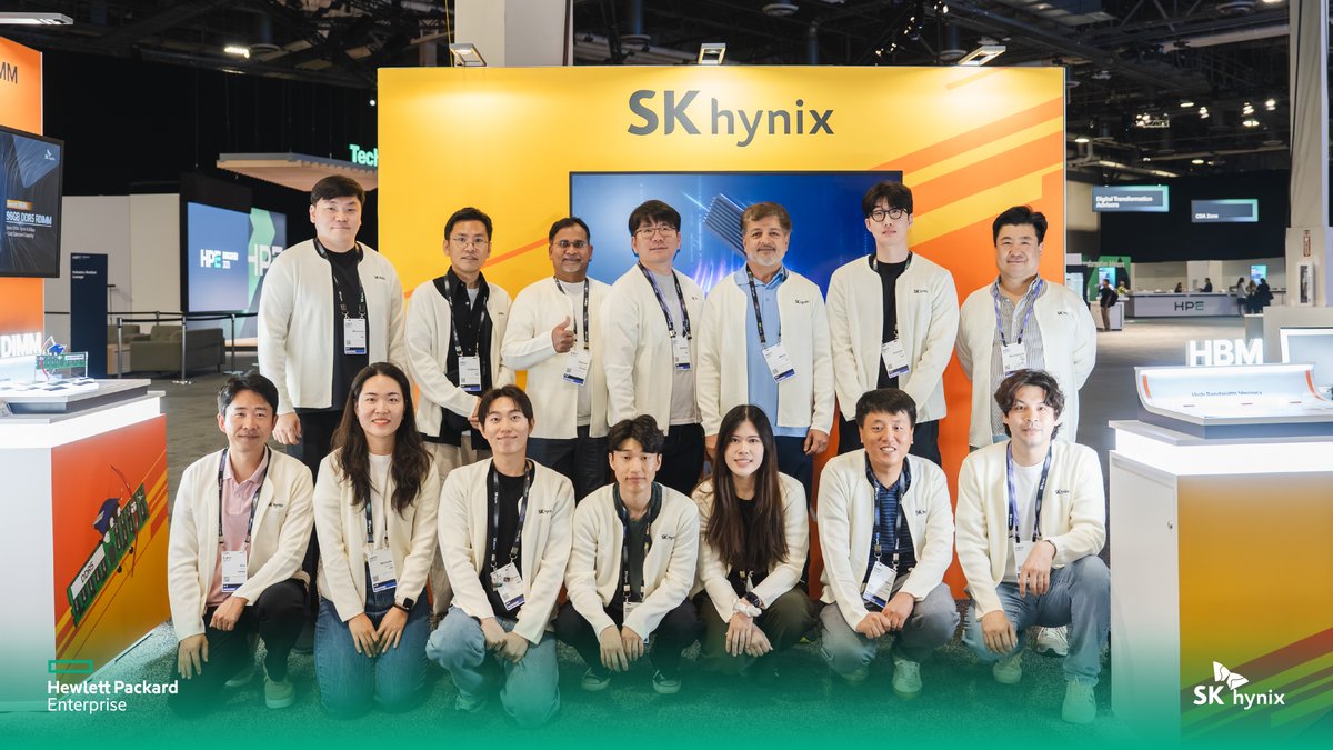 HPE Discover 2025 wrapped up successfully! It was a great opportunity for <a href="/SKhynix/">SK hynix</a> to showcase our technology, connect with global partners, and make an impression on the world stage.
 
👏 Big thanks to the incredible team who made it all happen!
 
#SKhynix #HPEDiscover