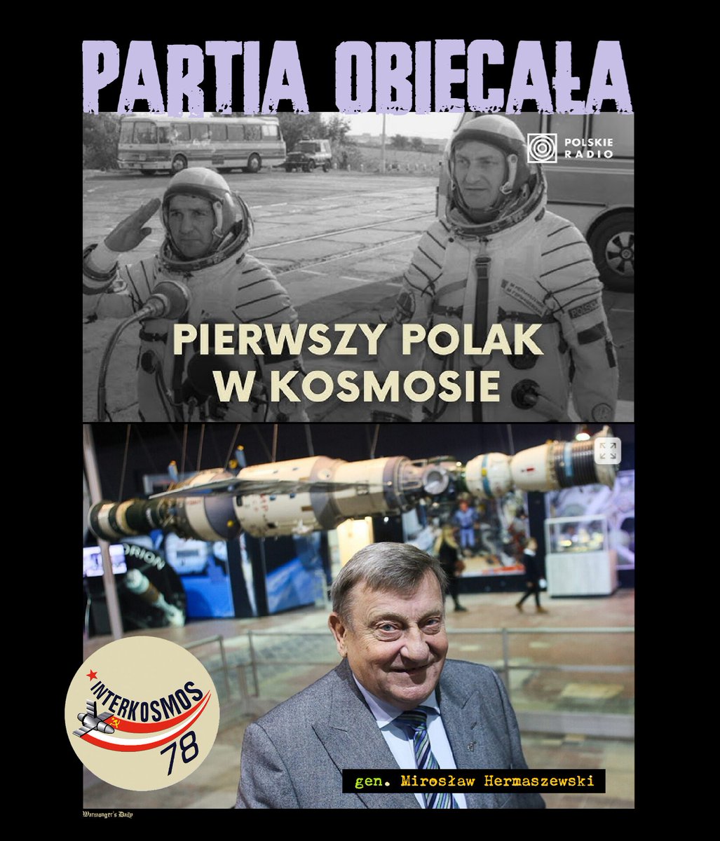 KolinskiRobert's tweet photo. Przy dźwiękach przebojów Maryli Rodowicz i Anny German, z 🇵🇱 flagą, dziełem Kopernika i fot. tow. Gierka startował pierwszy 🇵🇱 kosmonauta Mirosław #Hermaszewski. Było to 27 czerwca 1978 r. o godz. 17.27 polskiego czasu. #kosmos #PRL #PZPR #RiGCz; 🖤🚩
#33lataStyropianizmu; 🤡 https://t.co/rypctPKTWd
