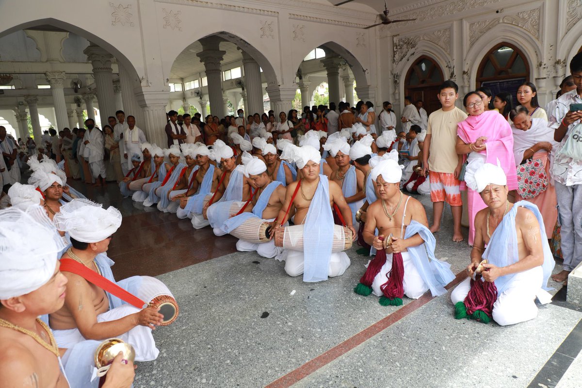 MaharajaManipur's tweet image. #RathYatra2025
KANG CHINGBA at Shri Shri Govindaji Mandir, Imphal.
May the Lord bless the people & State of Manipur with Peace & Prosperity.