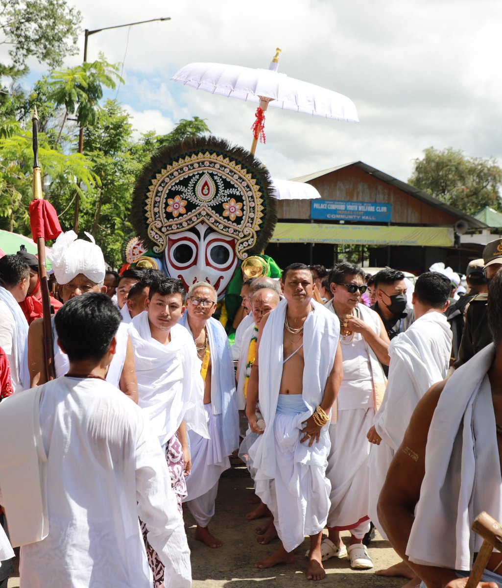 MaharajaManipur's tweet image. #RathYatra2025
KANG CHINGBA at Shri Shri Govindaji Mandir, Imphal.
May the Lord bless the people & State of Manipur with Peace & Prosperity.
