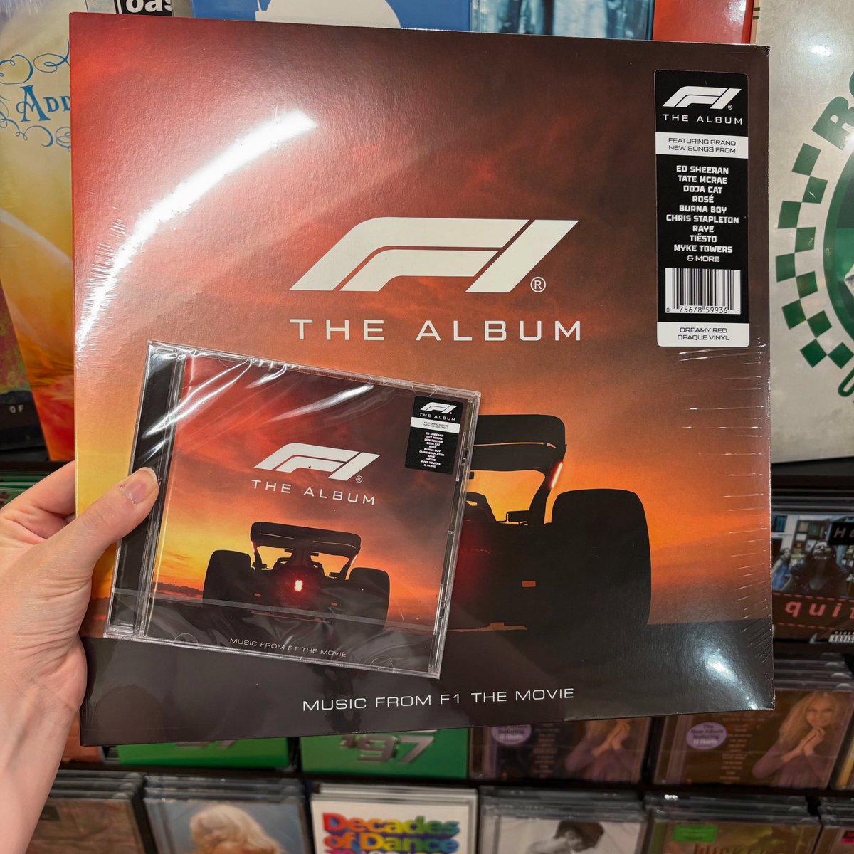 🎵 NEW MUSIC 🎵

Have you been to see the new F1 film? You can now pick up the soundtrack in store today! 🥳

Available on CD, #hmvExclusive Red vinyl, and Gold vinyl! 🏎️

#f1thealbum #f1themovie #newmusicfriday