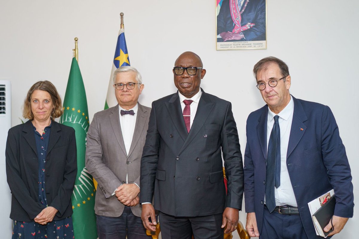 Agence Française de #Développement (AFD) 🇫🇷 🇪🇺 (@afd_france) on Twitter photo 🇨🇫Notre Groupe renforce son engagement en République centrafricaine ! L'occasion d’échanger sur les projets actuels dans les domaines : eau, éducation ou santé & évoquer les perspectives de financement du Groupe dont l’éventuelle ouverture d’un bureau <a href="/expertisefrance/">Expertise France</a> pour 🇨🇫Notre Groupe renforce son engagement en République centrafricaine ! L'occasion d’échanger sur les projets actuels dans les domaines : eau, éducation ou santé & évoquer les perspectives de financement du Groupe dont l’éventuelle ouverture d’un bureau <a href="/expertisefrance/">Expertise France</a> pour