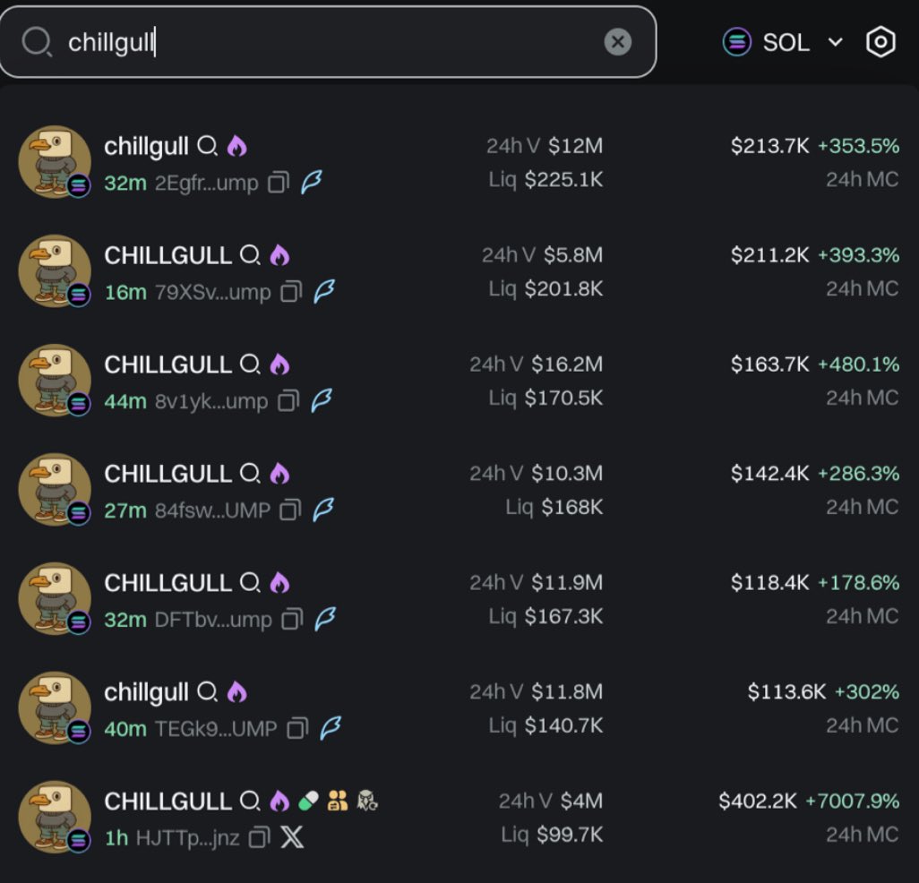 Come on guys, seriously?

<a href="/cobie/">Cobie</a> gives you something and this is how the $SOL trenches respond? $CHILLGULL

The pvp warfare out here is insane 

Make Solana Great Again