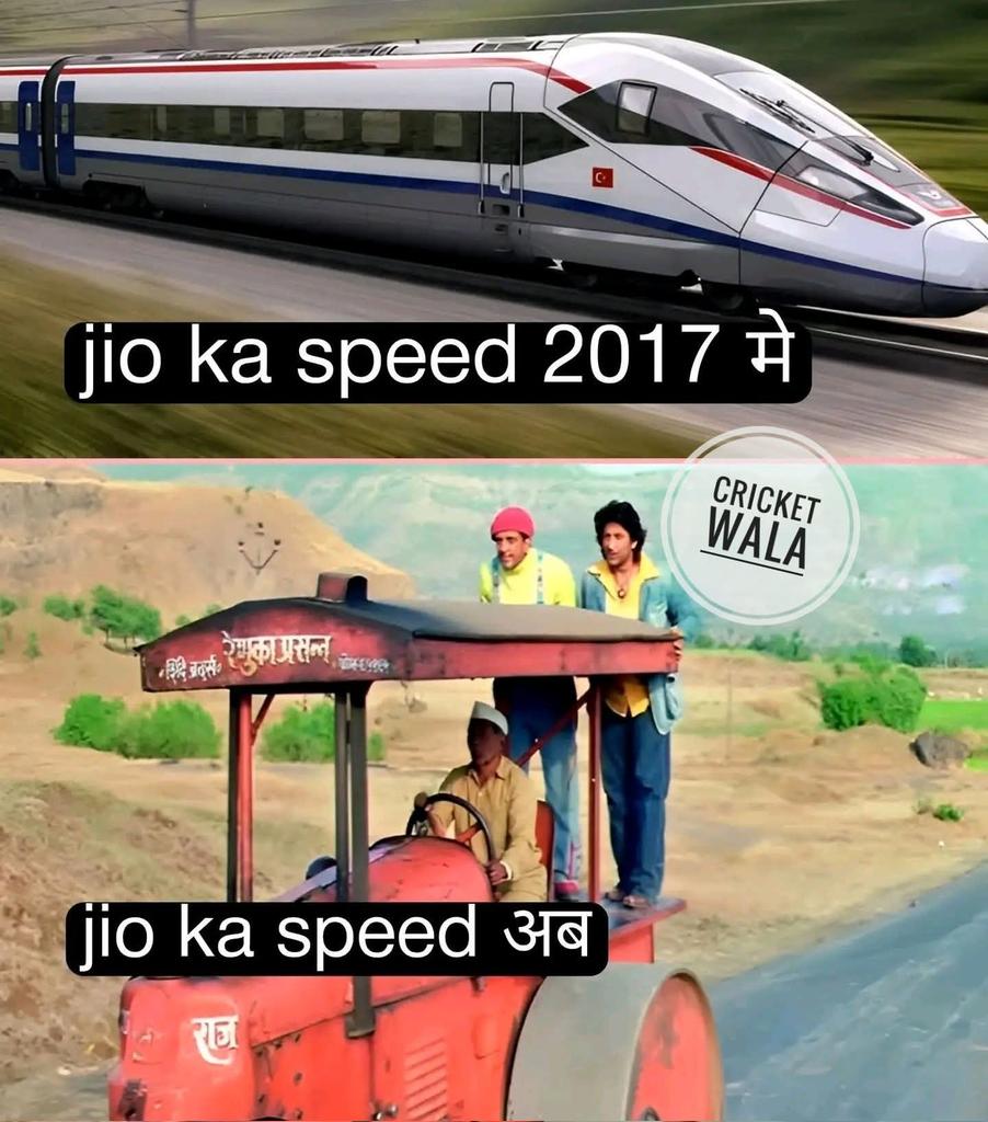 BandigudaGp's tweet photo. Recharge price increase networkspeed down down @JioCare @reliancejio @_MukeshAmbani https://t.co/VR8BZpB8SP
