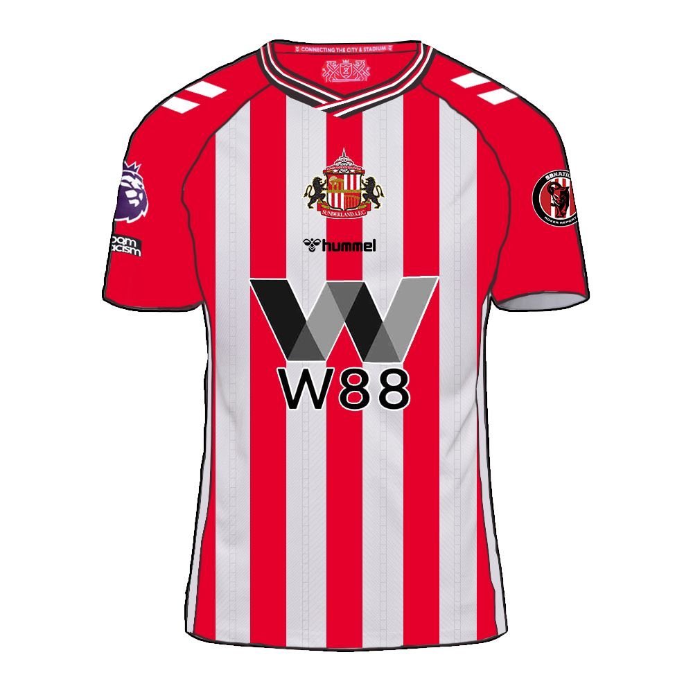 W88が25-26シーズンのサンダーランドの胸スポンサーに！！(画像はRoker