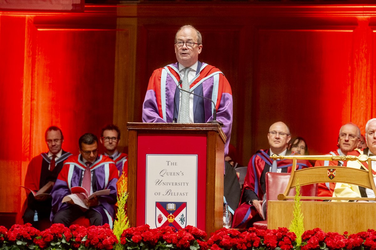 Department of Health (@healthdpt) on Twitter photo The Chief Medical Officer delivered a keynote speech at <a href="/QUBMedEd/">QUB Centre for Medical Education</a> graduation.
Professor Sir Michael McBride commended the new graduates for their "perseverance, dedication, and success", and wished them "every success for your future". The Chief Medical Officer delivered a keynote speech at <a href="/QUBMedEd/">QUB Centre for Medical Education</a> graduation.
Professor Sir Michael McBride commended the new graduates for their "perseverance, dedication, and success", and wished them "every success for your future".