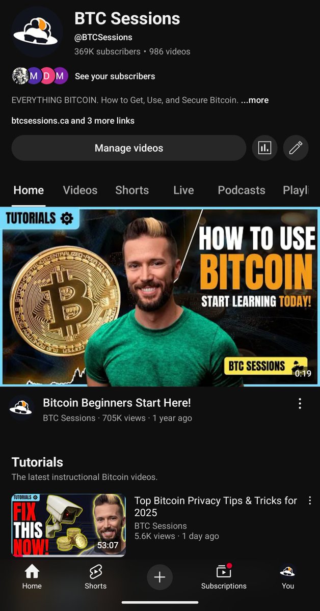 BTC Sessions 😎 (@btcsessions) on Twitter photo The YouTube channel has been reinstated! Thank you all for the overwhelming swell of support, that was unreal. Let's fix the problem:
Subscribe on <a href="/rumblevideo/">Rumble 🏴☠️</a>
rumble.com/c/BTCsessions
Follow on Nostr:
btcsessions@getalby.com The YouTube channel has been reinstated! Thank you all for the overwhelming swell of support, that was unreal. Let's fix the problem:
Subscribe on <a href="/rumblevideo/">Rumble 🏴☠️</a>
rumble.com/c/BTCsessions
Follow on Nostr:
btcsessions@getalby.com