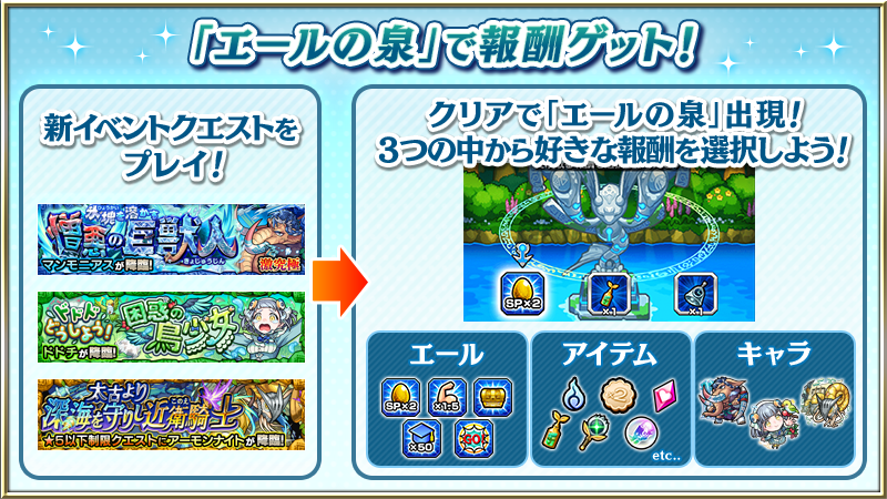 monst_mixi's tweet photo. ▮▮新イベント🆕
🔥モンスト・ウォーズ3 ～運命の攻防戦～🔥

7/2 12:00～開催🎉
新キャラ3体がガチャに登場＆排出確率超UP✨

⚡アイオワ
⚡チハ
⚡ナイトホーク

⛲エールの泉⛲開催🎉
クエストクリアで、エール、キャラクター、アイテムのいずれか獲得✨
https://t.co/GHuFzsdBit

#モンスト https://t.co/3t1ufxHF18