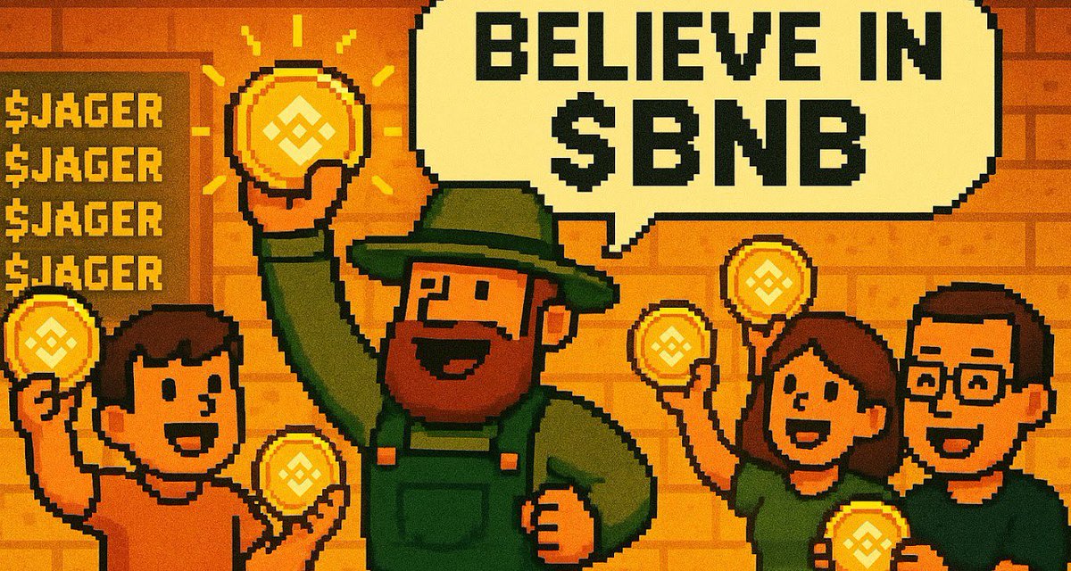 Mavisebuzoaju's tweet photo. $BNB isn’t just for trading
It’s powering real stuff across Web3.

It’s the fuel behind a growing ecosystem, not just a token on an exchange.

While traders chase quick wins, $JAGER is locked in on the big picture: #BNB100K.

The future is BNB and it’s already happening.

#JAGER https://t.co/WMOI001ecq