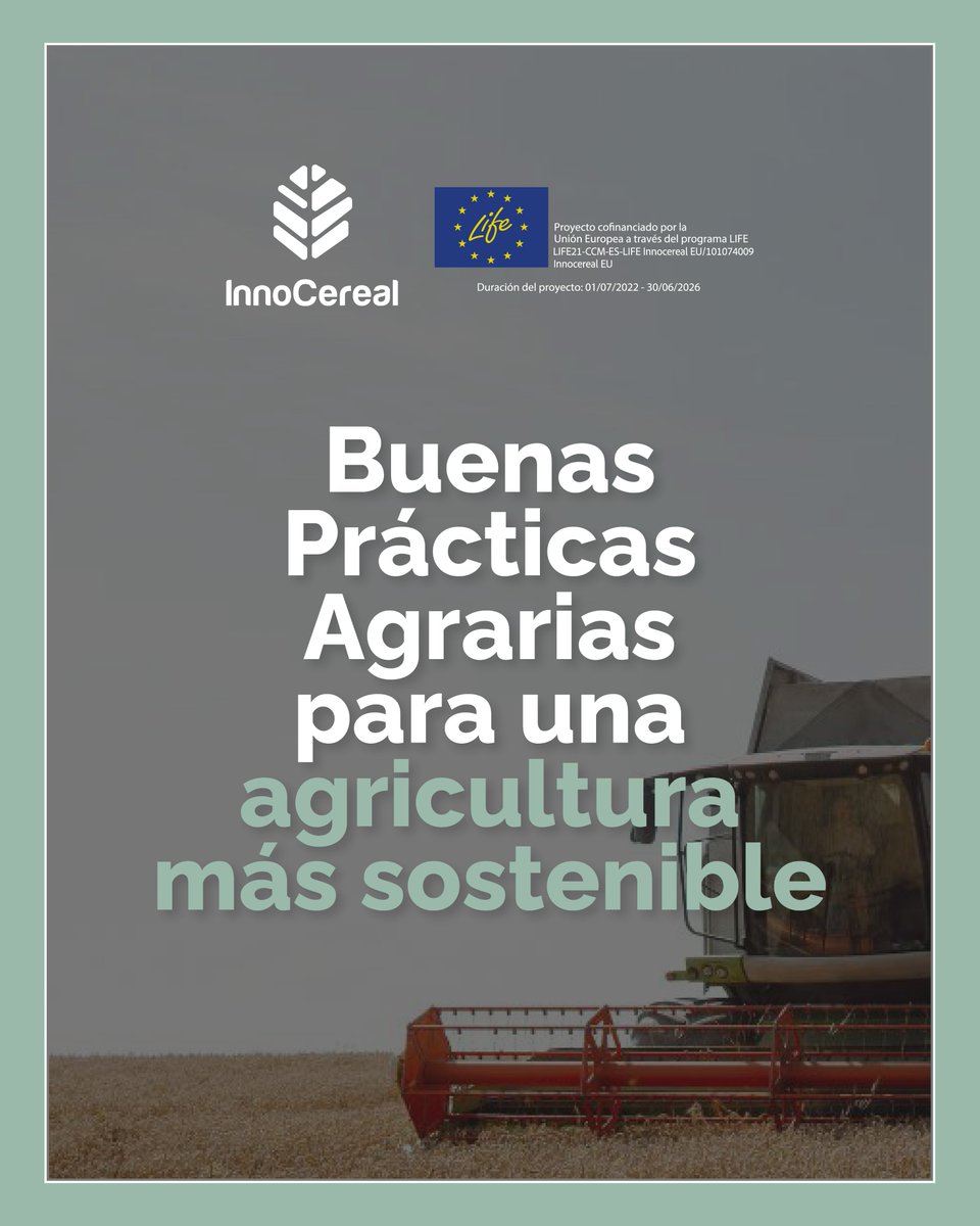 Life_Innocereal's tweet image. 🌾 Buenas Prácticas Agrarias para una agricultura más sostenible
✅ Siembra directa
✅ Rotación de cultivos
✅ Uso eficiente de fertilizantes
✅ Optimización en fitosanitarios
Info 👉 uco.es/investigacion/…
@LIFEprogramme