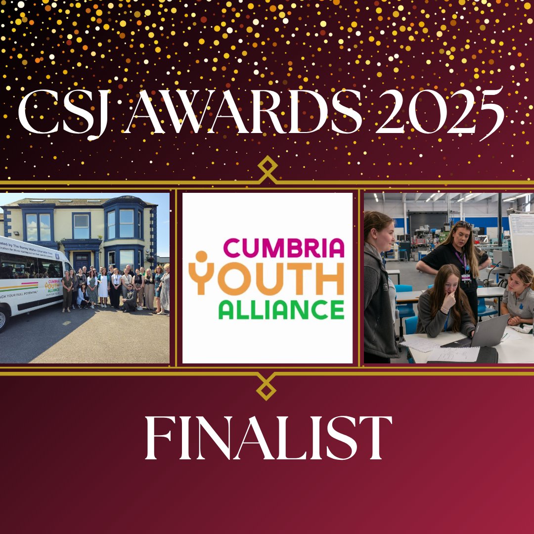 CSJ Foundation (@csjfoundation) on Twitter photo 📣<a href="/CYAUK/">CumbriaYouthAlliance</a> are finalists for the 2025 CSJ Awards.
💼They equip young people with skills, confidence and pathways into work.
📊49% in their Forging Futures programme secured sustained employment - nearly double the national benchmark of 28%.
#SmallCharityWeek 📣<a href="/CYAUK/">CumbriaYouthAlliance</a> are finalists for the 2025 CSJ Awards.
💼They equip young people with skills, confidence and pathways into work.
📊49% in their Forging Futures programme secured sustained employment - nearly double the national benchmark of 28%.
#SmallCharityWeek
