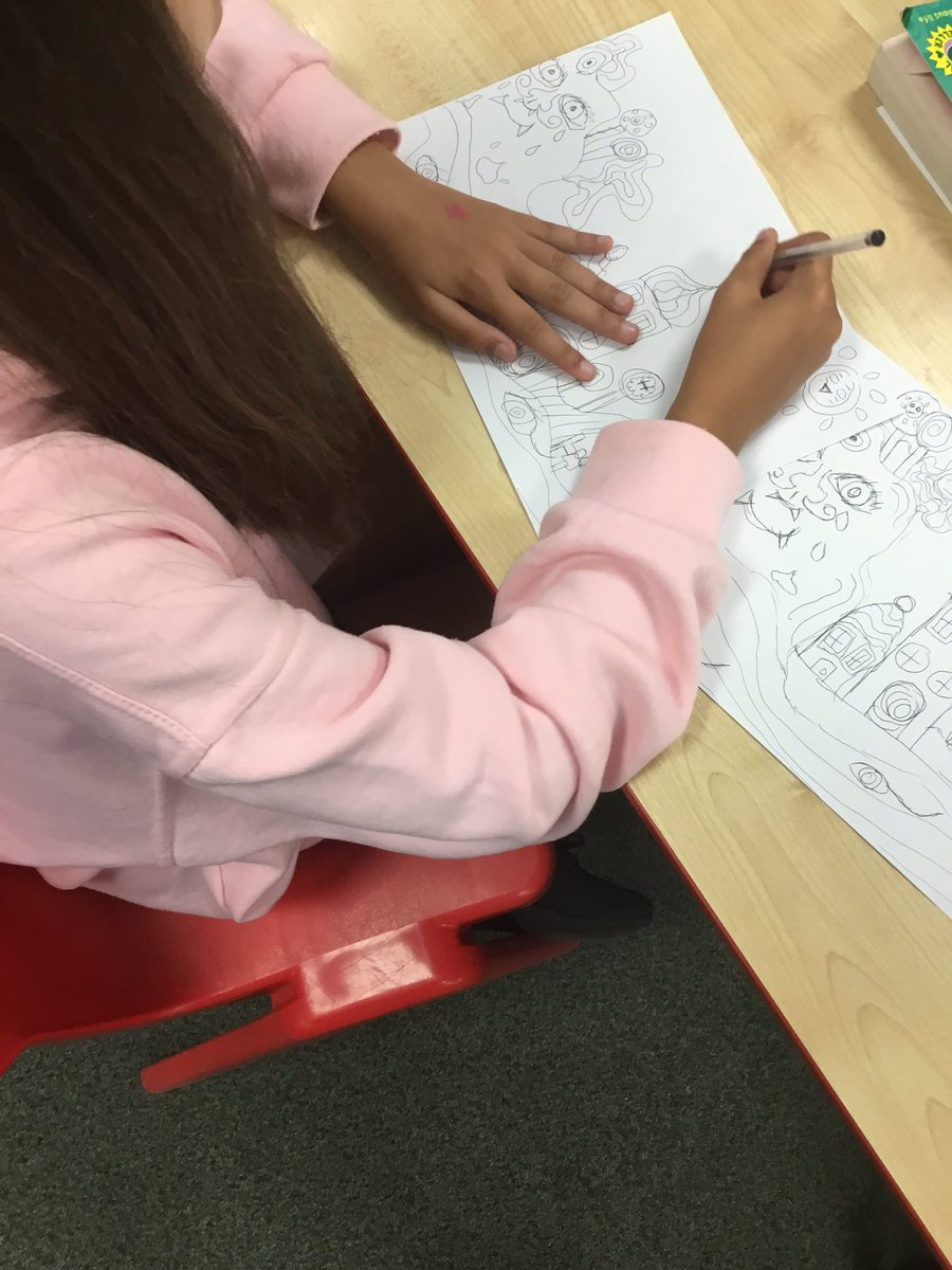 Surrealist art in Year 6.