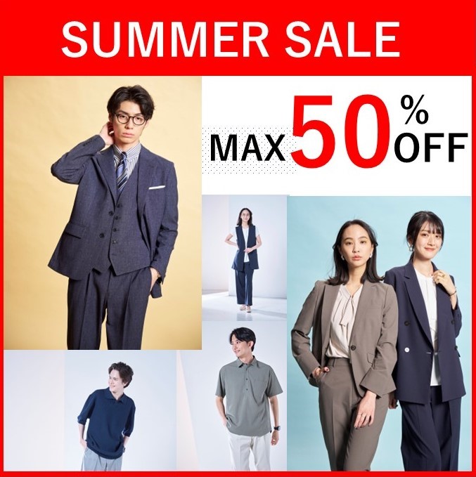 psfa_official's tweet image. \本日スタート/パーフェクトスーツファクトリーのSUMMER SALE🏝️
暑い夏のビジネスを快適に❄️
この機会に、お近くの店舗にお立ち寄りください✨
#SALE