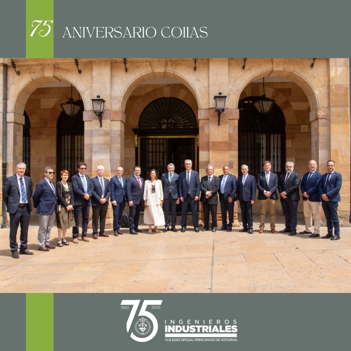 Ayer celebramos el 75º Aniversario de nuestro Colegio, comenzando la mañana 
 con la visita de la Junta de Decanos de toda España y una reunión con el alcalde de Oviedo, Alfredo Canteli. Un día para reconocer el papel clave de la #IngenieríaIndustrial en Asturias y España.