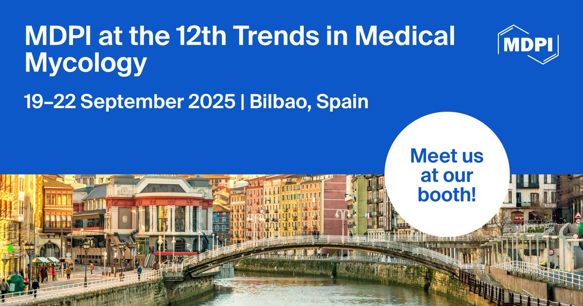 Meet Us at the 12th Congress on Trends in Medical Mycology (TIMM-12), 19–22 September 2025, Bilbao, Spain

Welcome to visit our booth. Our delegates look forward to meeting you in person and answering any questions that you may have.

mdpi.com/about/announce…