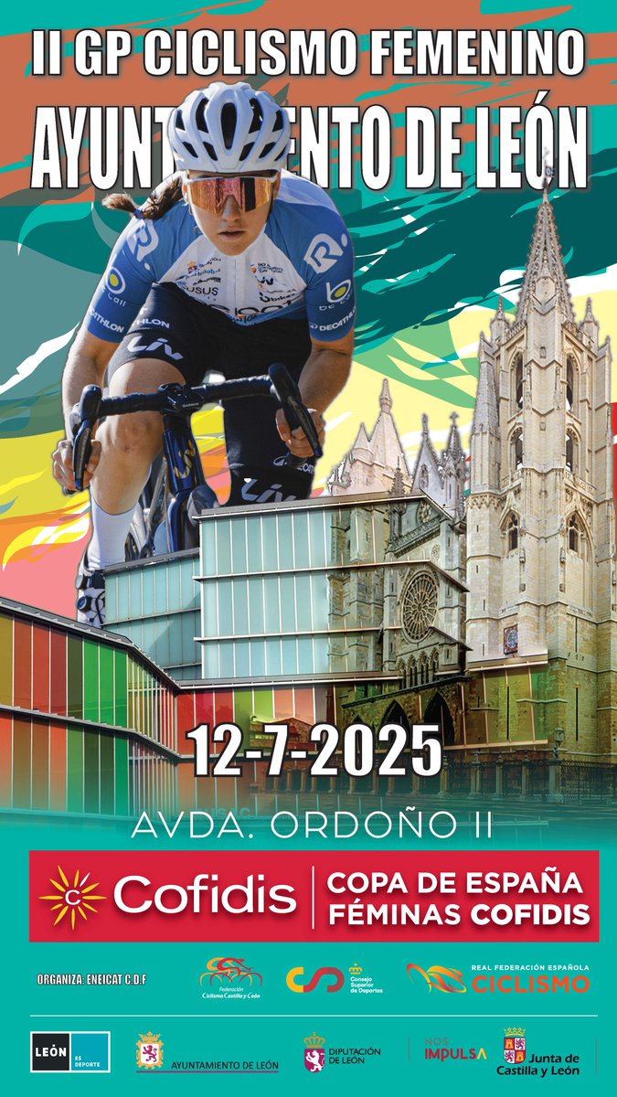 CEL León (@cel_leon) on Twitter photo 🚴♀️Este 12 de julio, León acoge la Copa de España de Ciclismo Femenino con el equipo leonés <a href="/eneicat2021/">ENEICAT-CMTEAM</a> como anfitrión. 🎯Oportunidad de patrocinio para empresas, visibilidad en Ordoño II + apoyo al deporte leonés. Más info: Club Eneicat
#Leonep #celempresas #Ciclismofemenino 🚴♀️Este 12 de julio, León acoge la Copa de España de Ciclismo Femenino con el equipo leonés <a href="/eneicat2021/">ENEICAT-CMTEAM</a> como anfitrión. 🎯Oportunidad de patrocinio para empresas, visibilidad en Ordoño II + apoyo al deporte leonés. Más info: Club Eneicat
#Leonep #celempresas #Ciclismofemenino
