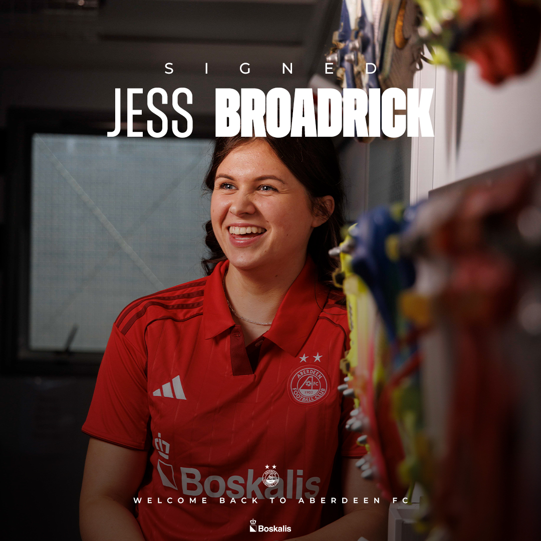 AberdeenWomen's tweet photo. Back home for good ❤️

Jess Broadrick has returned to the Dons on a permanent transfer.