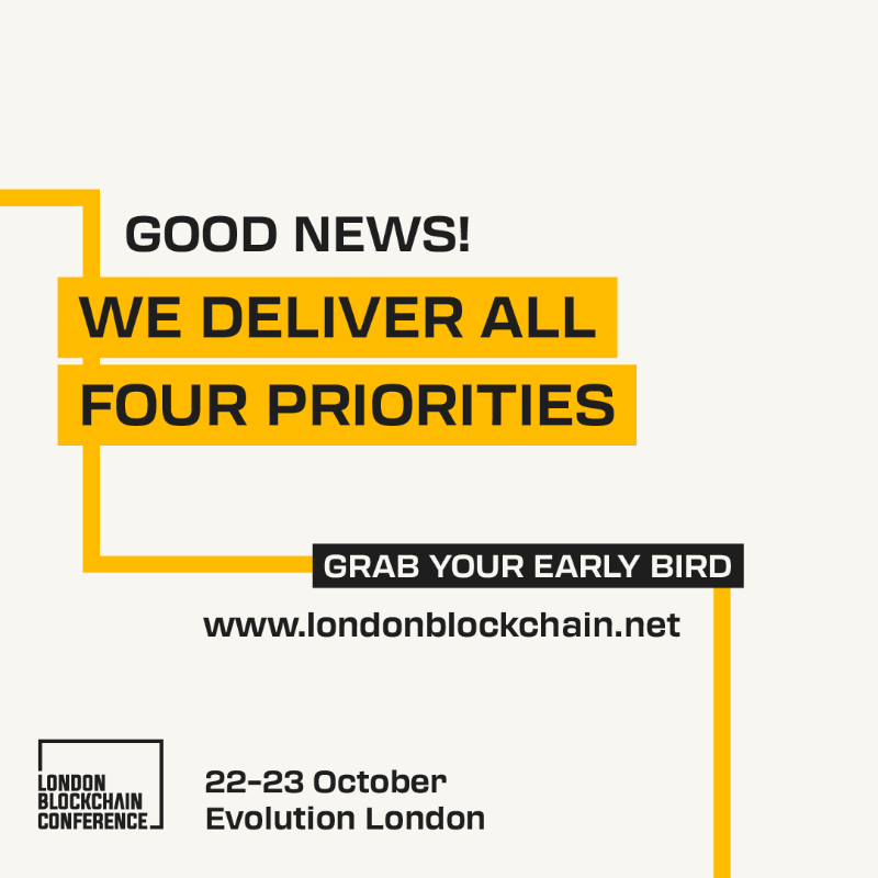 LDN_Blockchain's tweet photo. The #1 reason people attend #blockchain events? Learning beats networking 4 to 1.​ 💡

We've designed two power-packed days that deliver on all priorities, needs, and #business goals – because blockchain success requires the full package.