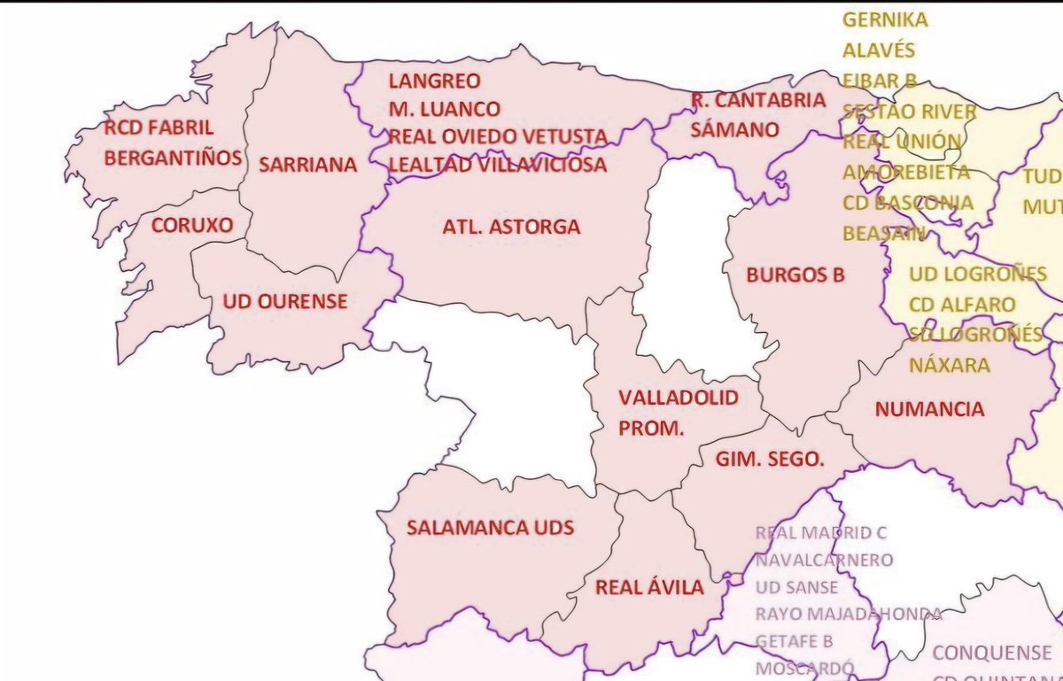 🪧𝗚𝗿𝘂𝗽𝗼 𝗼𝗳𝗶𝗰𝗶𝗮𝗹 | Ya se saben los rivales de los 5 GALLEGOS #SegundaRFEF

𝗚𝗮𝗹𝗶𝗰𝗶𝗮
<a href="/DeporCanteira/">Dépor Canteira</a>
<a href="/CoruxoFCoficial/">Coruxo FC ⚒️</a>
<a href="/BerganFC/">Bergantiños FC</a>
<a href="/UDOurense2014/">UD Ourense 🐺</a>
<a href="/SDSarriana/">SD Sarriana</a>
4 𝗔𝘀𝘁𝘂𝗿𝗶𝗮𝘀
2 𝗖𝗮𝗻𝘁𝗮𝗯𝗿𝗶𝗮
7 𝗖.𝗟𝗲𝗼́𝗻

¿Grupo fácil o grupo duro?