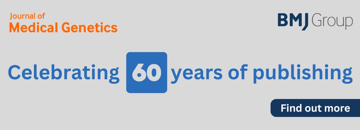 🎉 Celebrating 60 years of excellence! For 6 decades, we've been at the forefront of groundbreaking research, advancing our understanding of #humangenetics &amp; transforming patient care. Thank you to all the researchers, clinicians, &amp; readers who've been part of this journey.