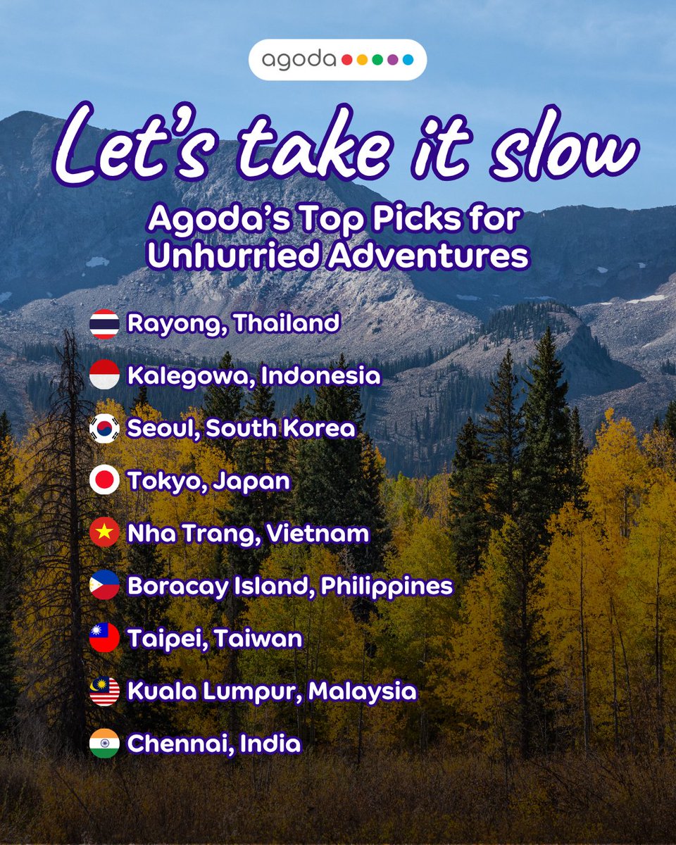 Slow travel? Chic. Effortless. Necessary. ✨ 

Rayong, Thailand tops Agoda’s list of dreamy destinations to linger longer. 🏖️ 

Ready to slow it down? Enjoy 10% off—use code AGODA10 at checkout or click the link in bio 🌟

#SeetheWorldforLess with #Agoda 🌍✨