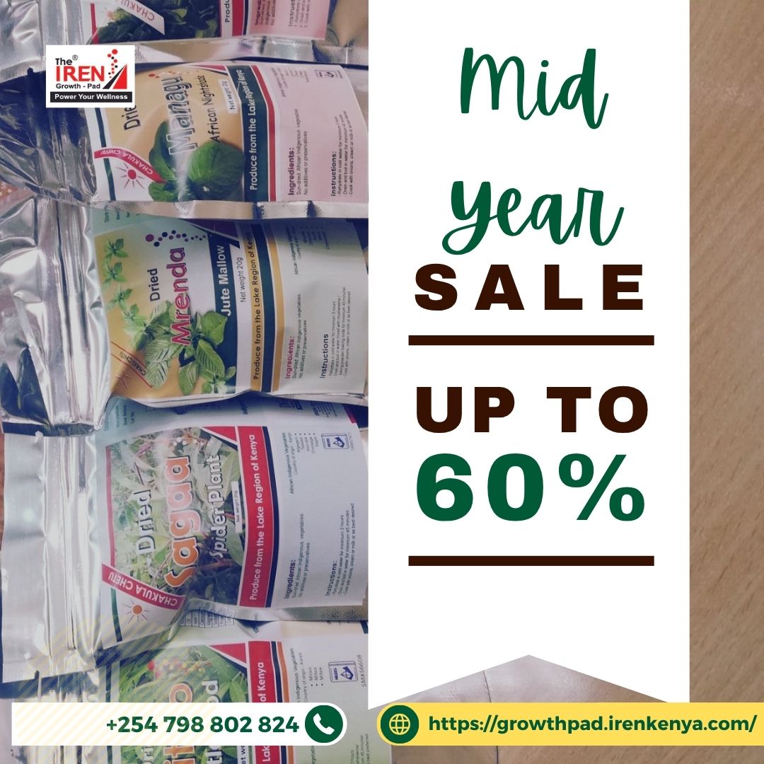A taste of home, wherever you are. From the heart of Western Kenya to your plate, eat wise with our dried African Indigenous vegetables. Stock up with our mid year sale up to 60% off valid till 30th June.
#ChakulaChetu