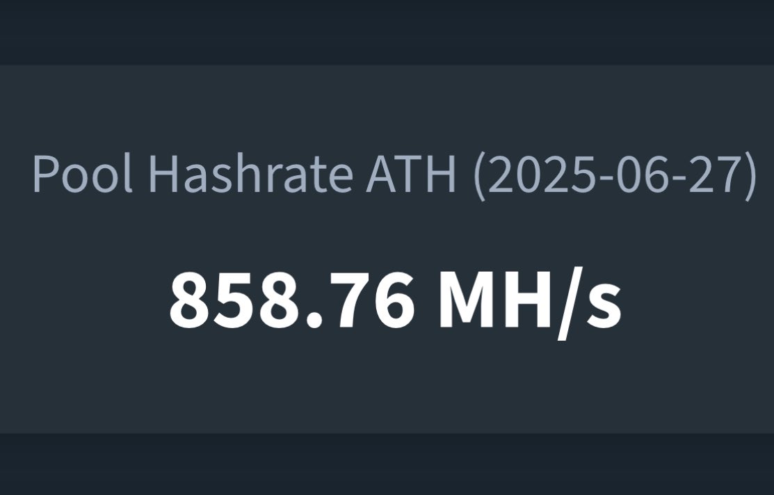 🔵 858.76 MH/s 🔵  
$QUBIC ⛏️ $XMR  

Closer and closer to 1 GH/s! 🤫