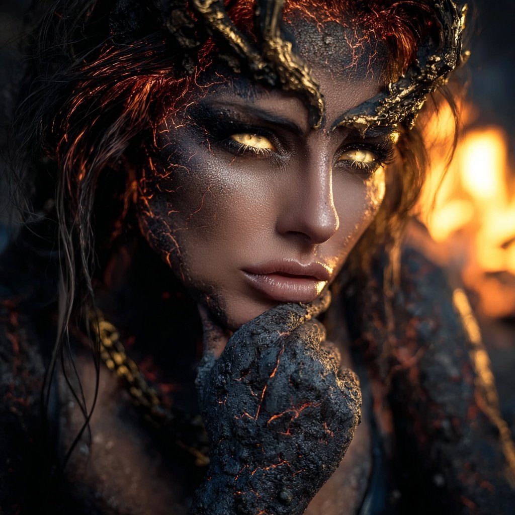 The Fire Goddess contemplates an happy Friday for you
