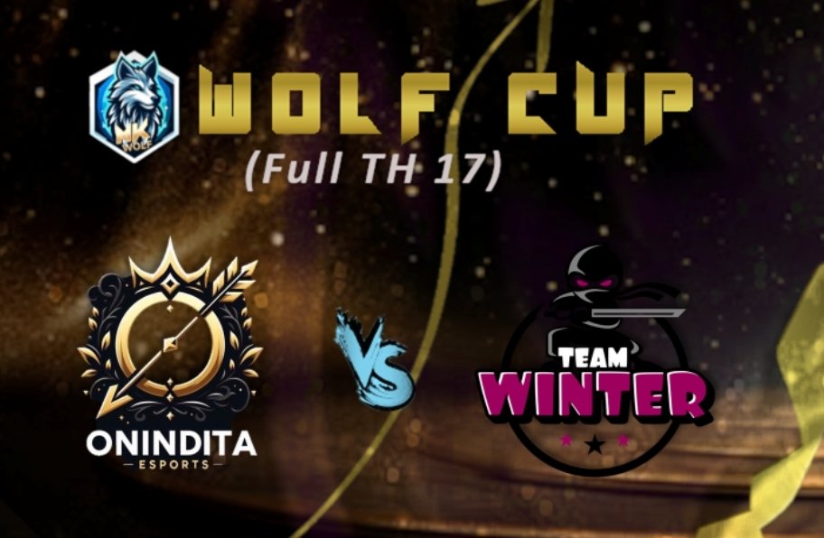 MOORK CUP UNIVERSE 

128 teams at the start, only one winner !

Tonight, watch the Wolf Cup final live, pitting @TeamWinter against <a href="/oninditaesports/">ONINDITA E-SPORTS</a>

It'll be on <a href="/darklordclasher/">Darklord Clash of Clans</a> YouTube channel: youtube.com/@darklordclash…

May the best win ! 🏆

#esport #stream #ClashofClans