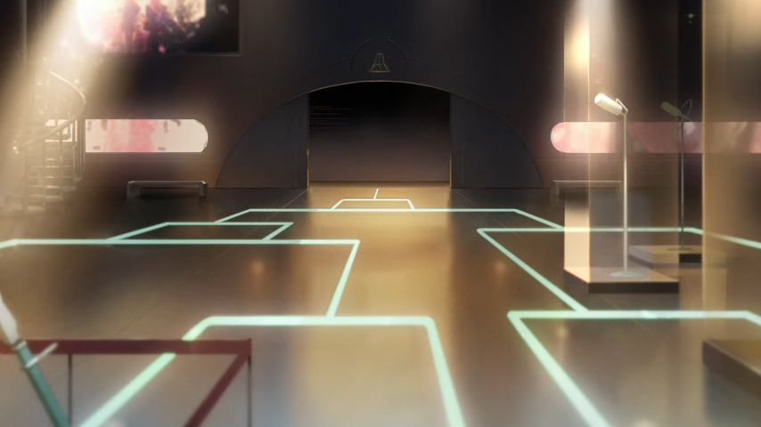 the kids inside are a mix of the main cast's genes, and they're inside the alien stage museum...