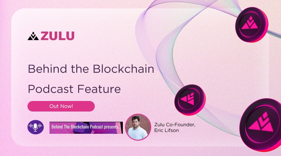 Join <a href="/EricLifson/">Eric Lifson</a> for an electrifying podcast feature on #Behindtheblockchain with the one and only <a href="/Jack_Unveil/">Jack Goodridge</a>! Learn all about $ZULU and insights into breaking into the blockchain and tech industries. ⏫ 
Links in the tweet below: